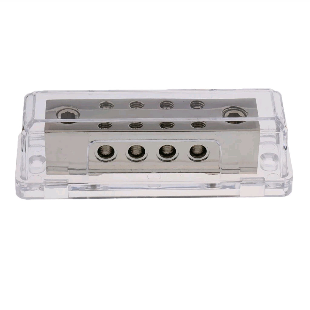 10 Way Car Audio Power/Ground Distribution Block 2X 0Ga In to 8X 8Ga Out