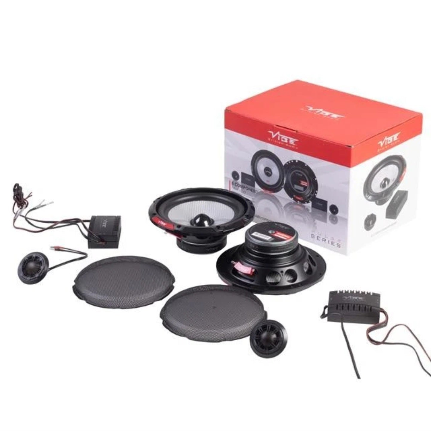 Vibe Pulse 6C 6.5" 165mm 240W Component Car Audio Door Shelf Speaker Pairs