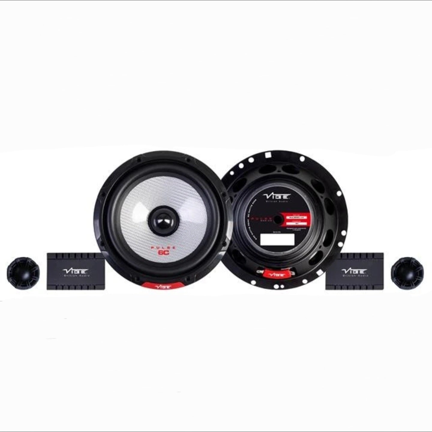 Vibe Pulse 6C 6.5" 165mm 240W Component Car Audio Door Shelf Speaker Pairs