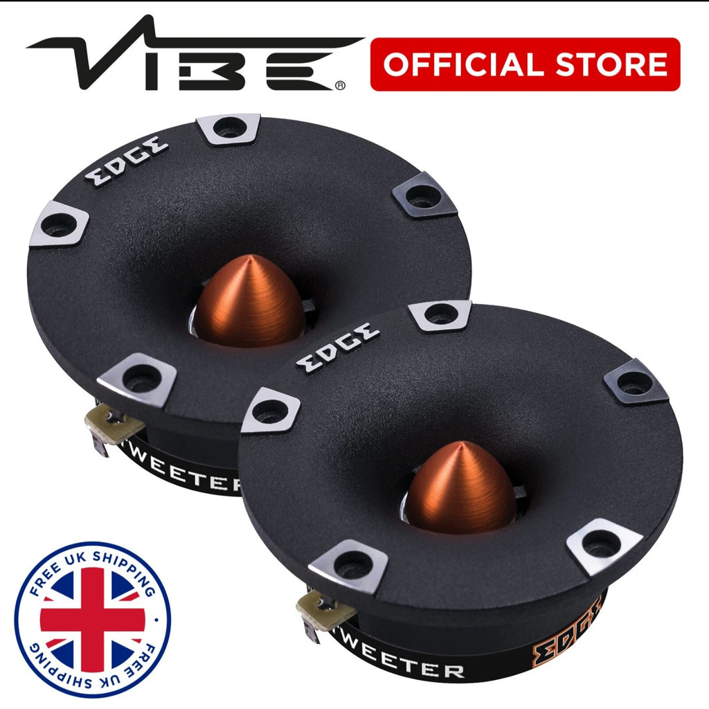EDGE 3.8" Car Audio DBX Series 75W RMS Bullet Tweeter 150W Peak Speakers - Pair
