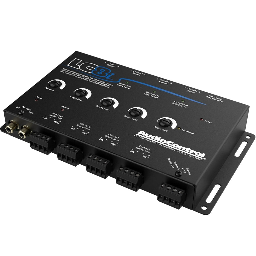 audiocontrol LC8I Black Eight Channel Line Output Converter with AUX Input