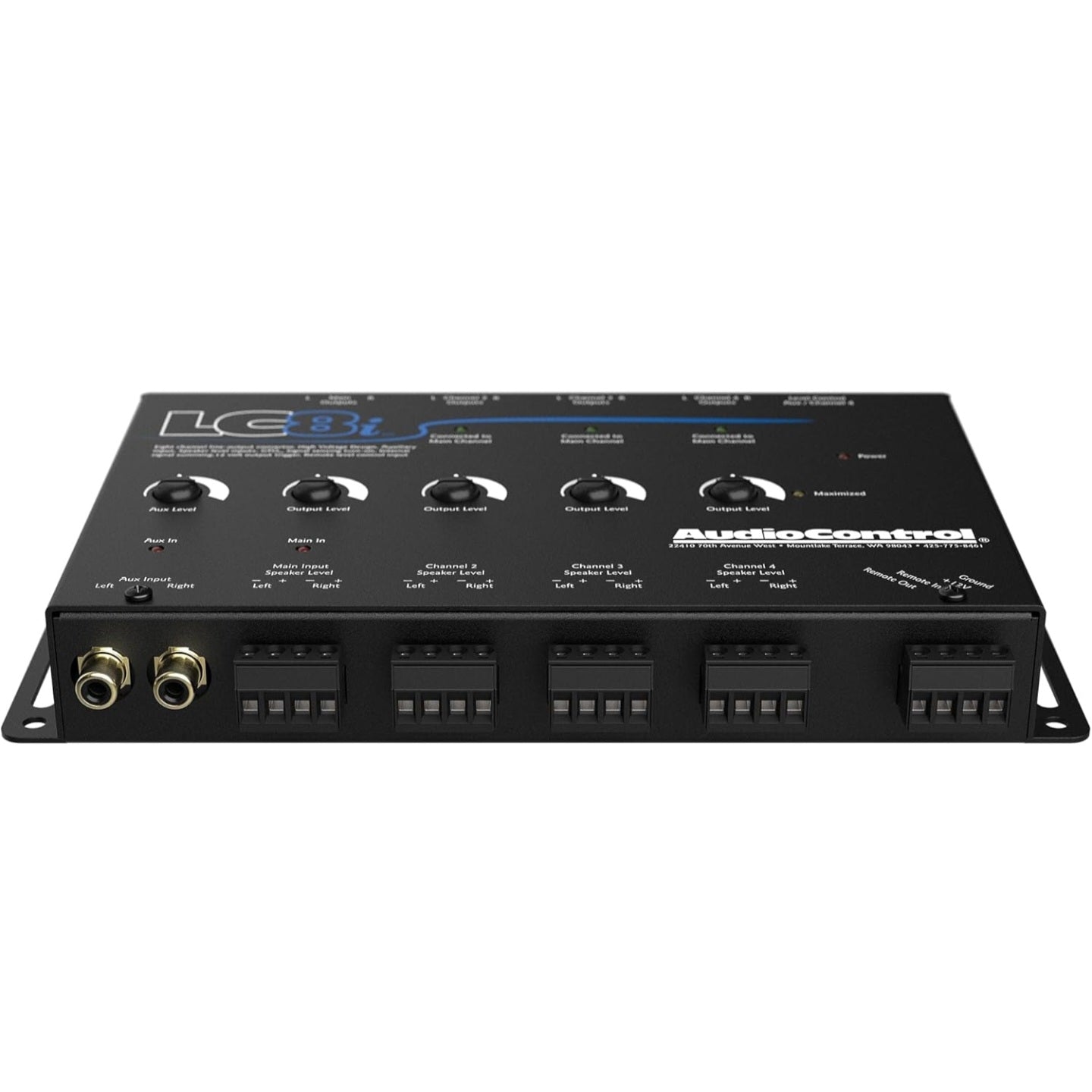 audiocontrol LC8I Black Eight Channel Line Output Converter with AUX Input