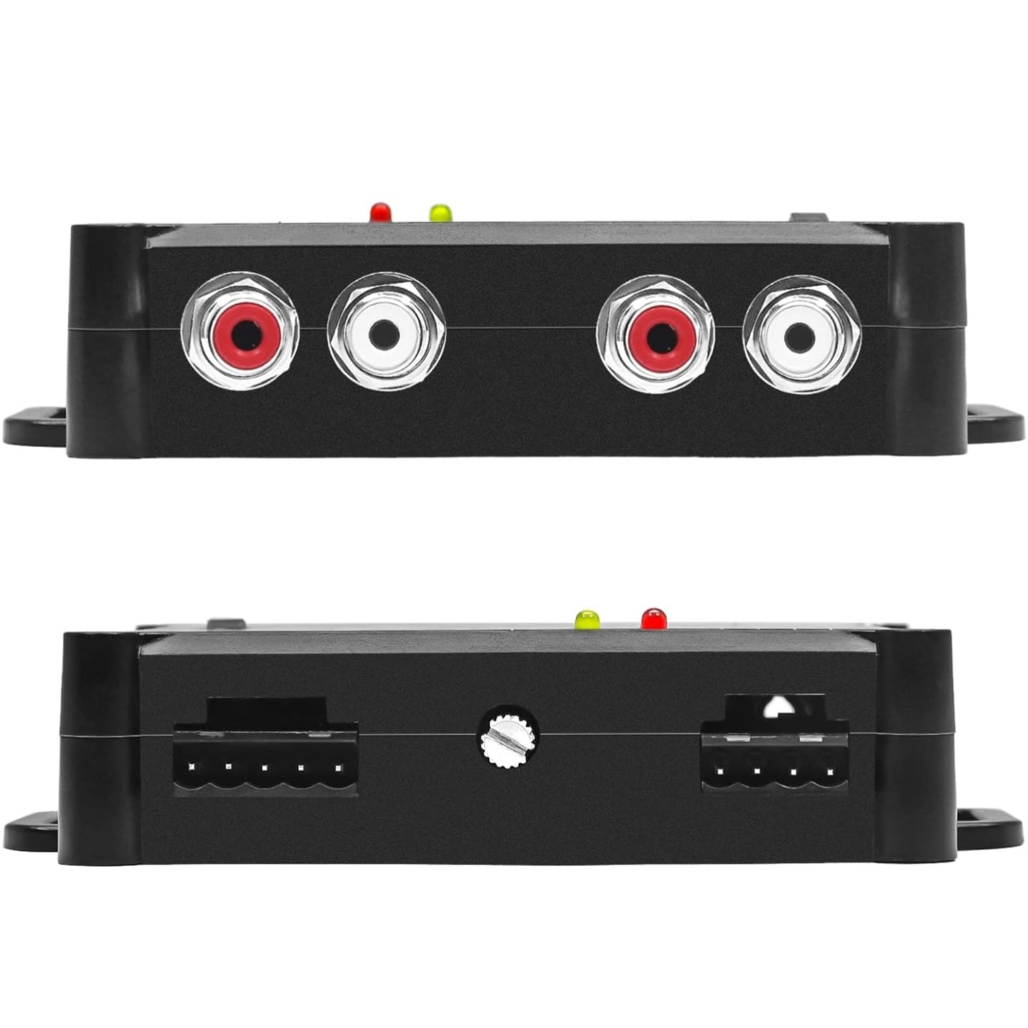 Recoil LOCD Active 2-Channel Line Output Converter & Driver, 10V Pre-Amp Output with Auto Sense Remote Turn-On, Adjustable Gain, Low Noise & Clipping LEDs for OEM Car Amplifier Integration
