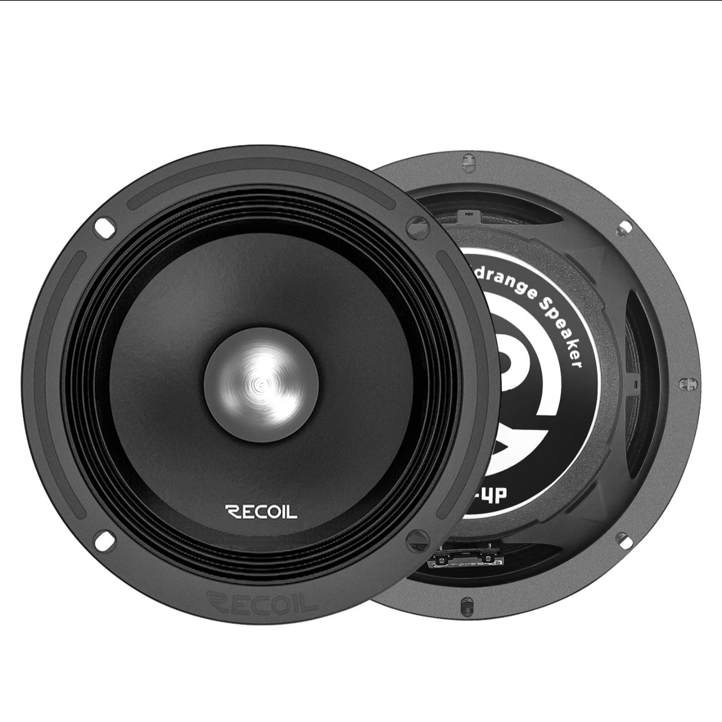 MS8-4P 8" Midrange Car Speakers 800W Max 400W RMS 4 Ohm Pair
