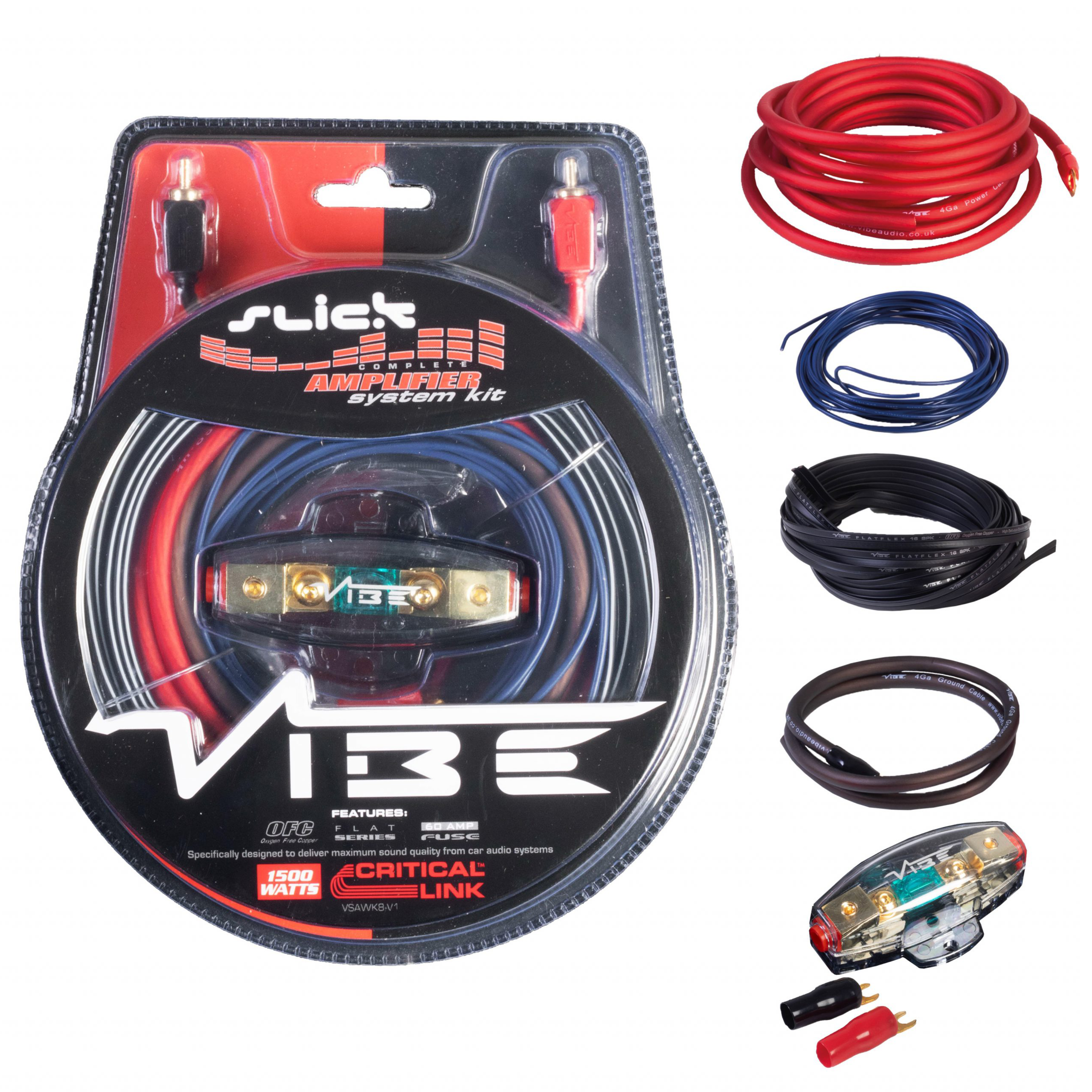 VSAWK8-V1 Slick 5m 1500 Watts Amplifier Wiring Kit