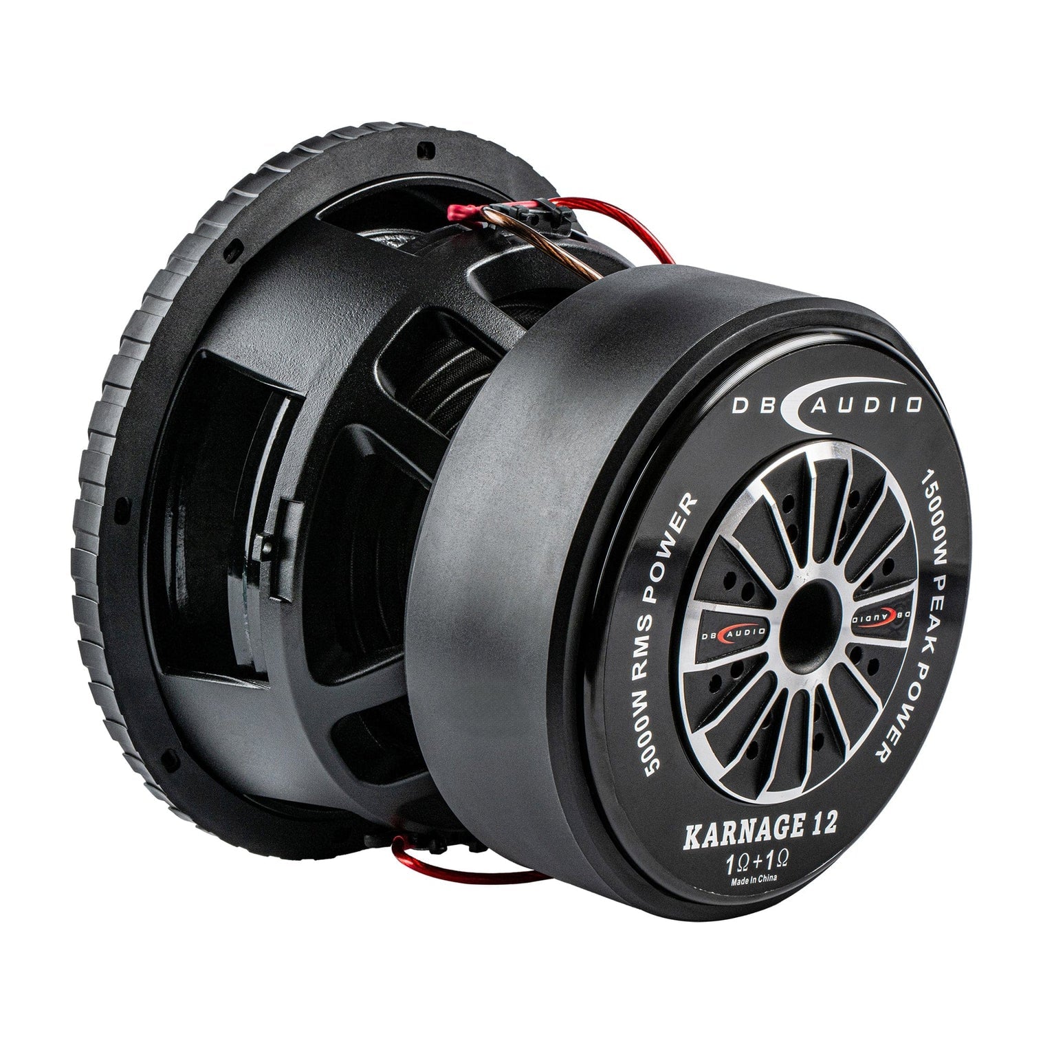 DB Audio KARNAGE 5000W RMS 12" Dual 1 Ohm Voice Coil SPL SINGLE Subwoofer