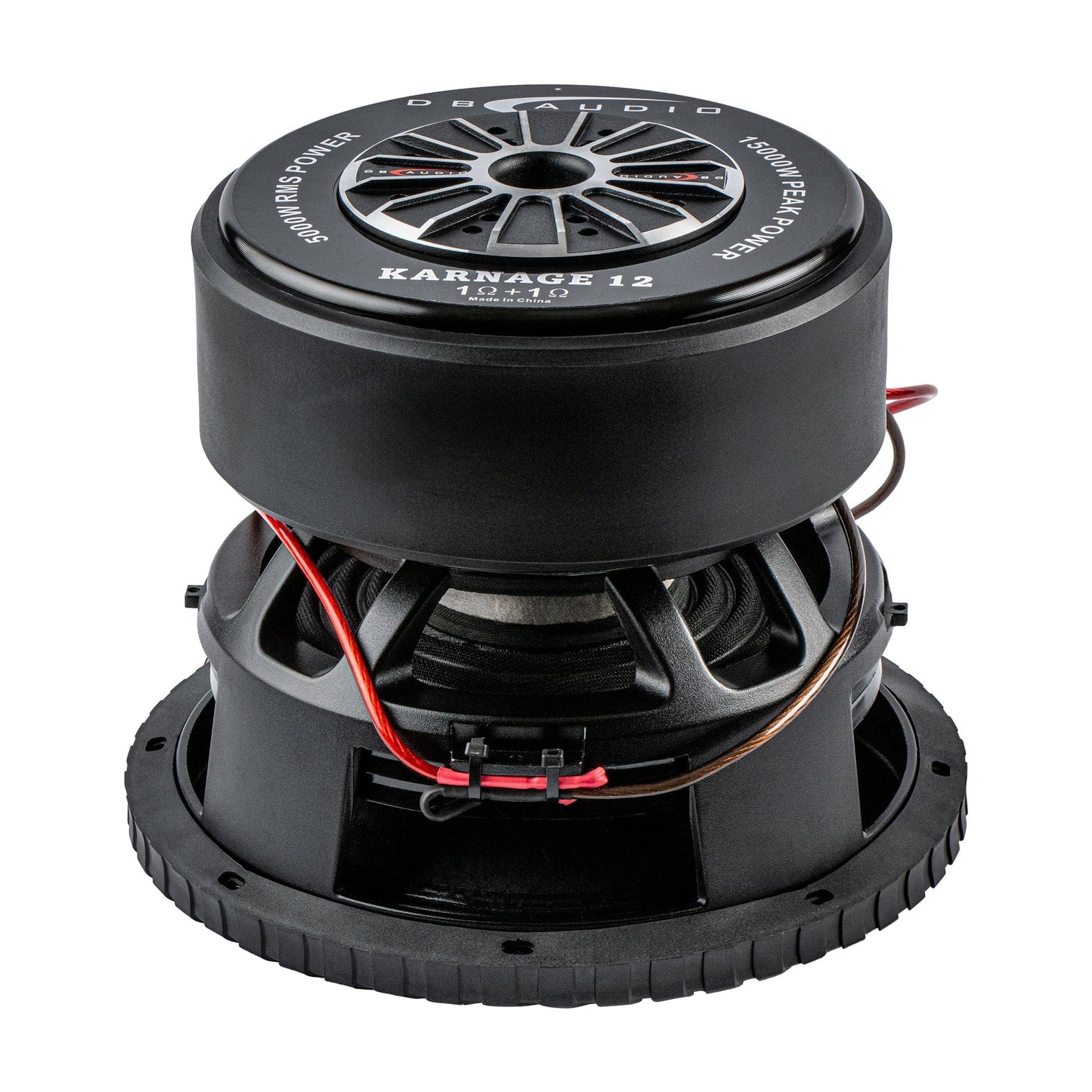 DB Audio KARNAGE 5000W RMS 12" Dual 1 Ohm Voice Coil SPL SINGLE Subwoofer
