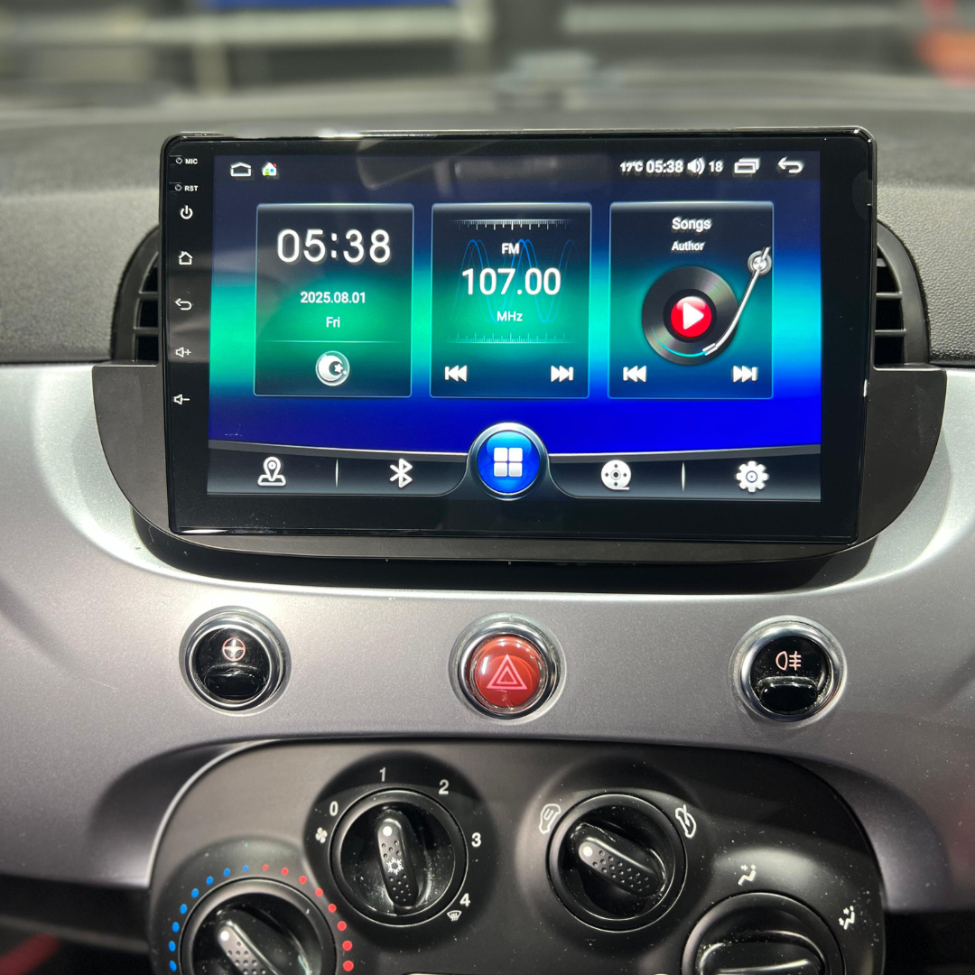 Fiat 500 Apple Carplay / Android Auto 9" Stereo Upgrade 2010-15
