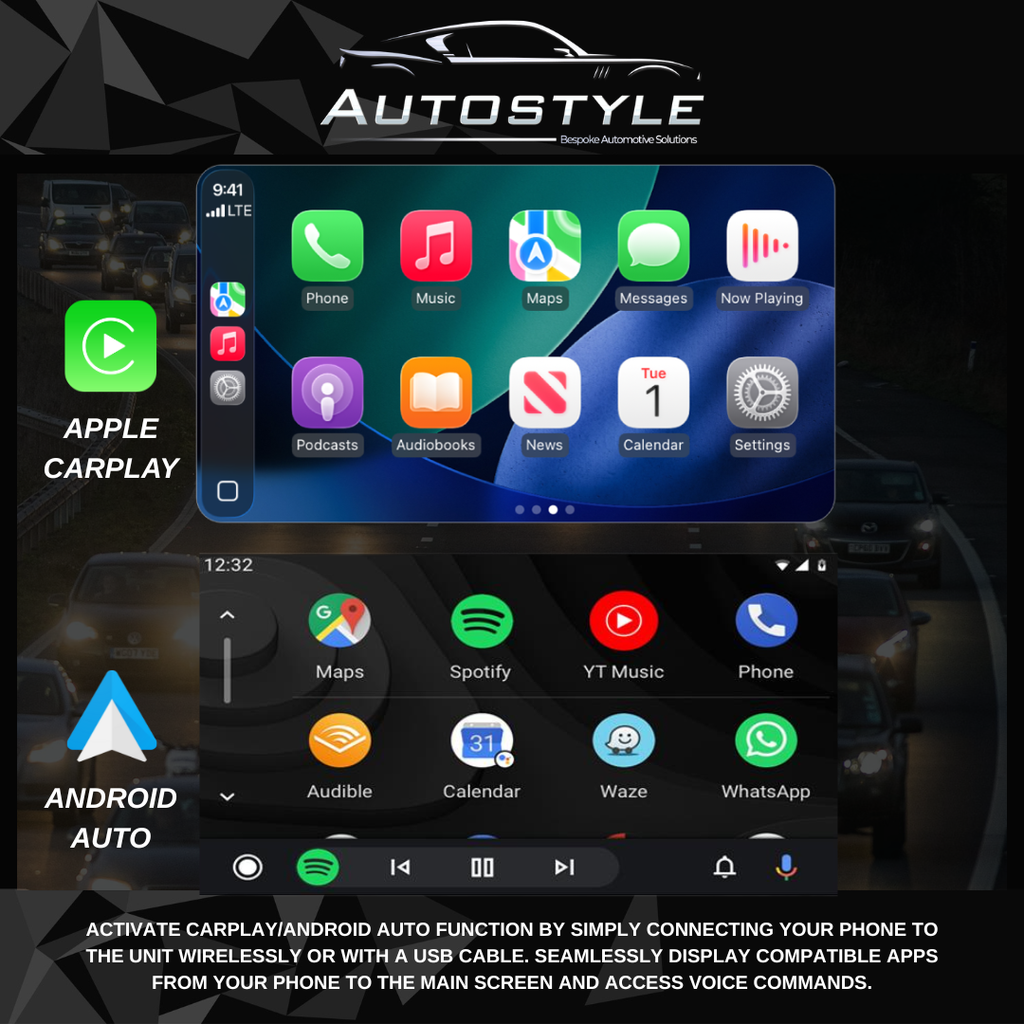 Honda CRV CR-V 3 RE Apple Carplay / Android Auto 9" Stereo Upgrade 2006-2012