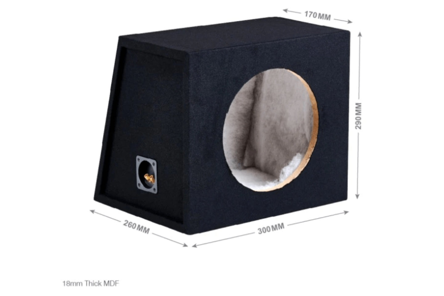 8 Inch Sealed High Quality Subwoofer Enclosure Bass Box (18mm Thick MDF)