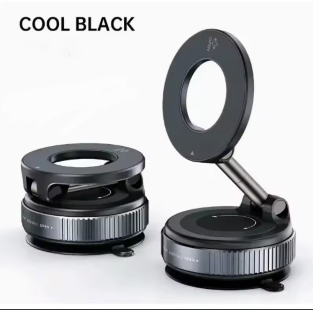 For Magsafe Car Phone Holder Suction Cup Vacuum Magnetic Phone Stand 360 rotatable and Foldable Suction Cup Phone Holder New